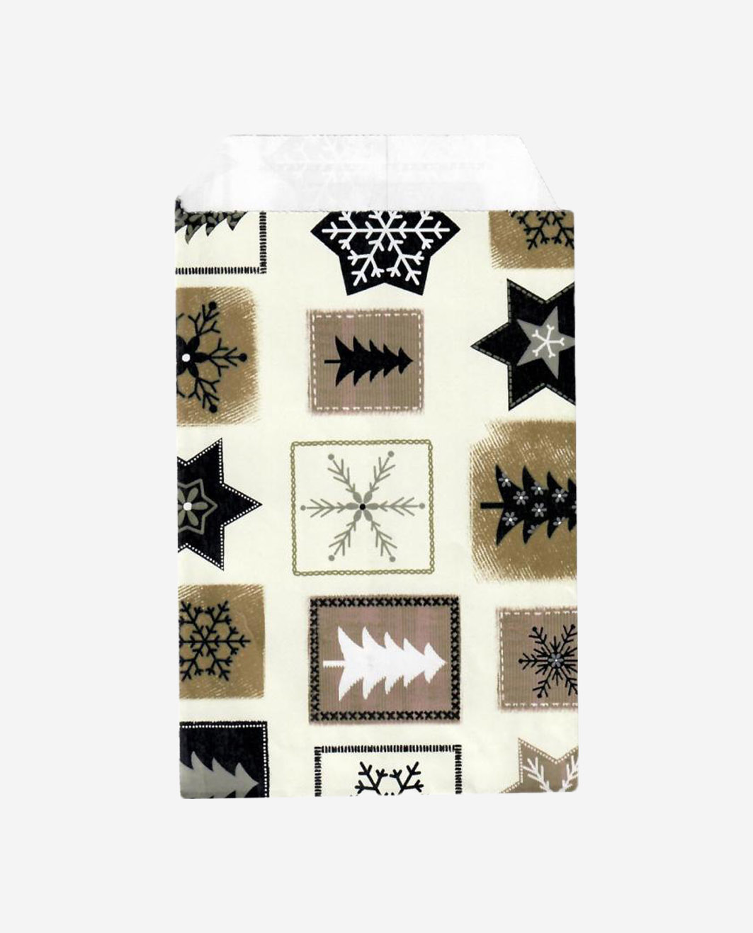 Punga mercerie motive sarbatori - 9x15 cm - lwc alb 80gr/m2 - 250 BUCATA