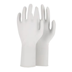 Manusi nitril albe, nepudrate (Cleanroom), ISO 5, lungime 30 cm, 50 perechi/cutie, 10 cutii/bax