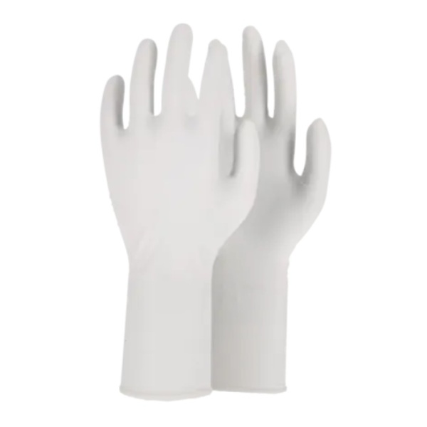 Manusi nitril albe, nepudrate (Cleanroom), ISO 5, lungime 30 cm, 50 perechi/cutie, 10 cutii/bax