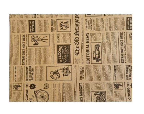 Hartie natur burger / cartofi ZIAR - 25x35cm  (300 coli/kg) - 10 kg