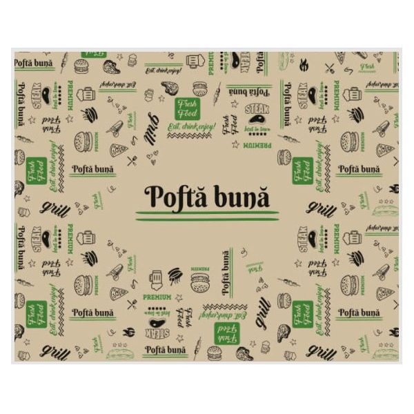 Hartie tava "FRESH" - NATUR 30X40-1000 BUCATA