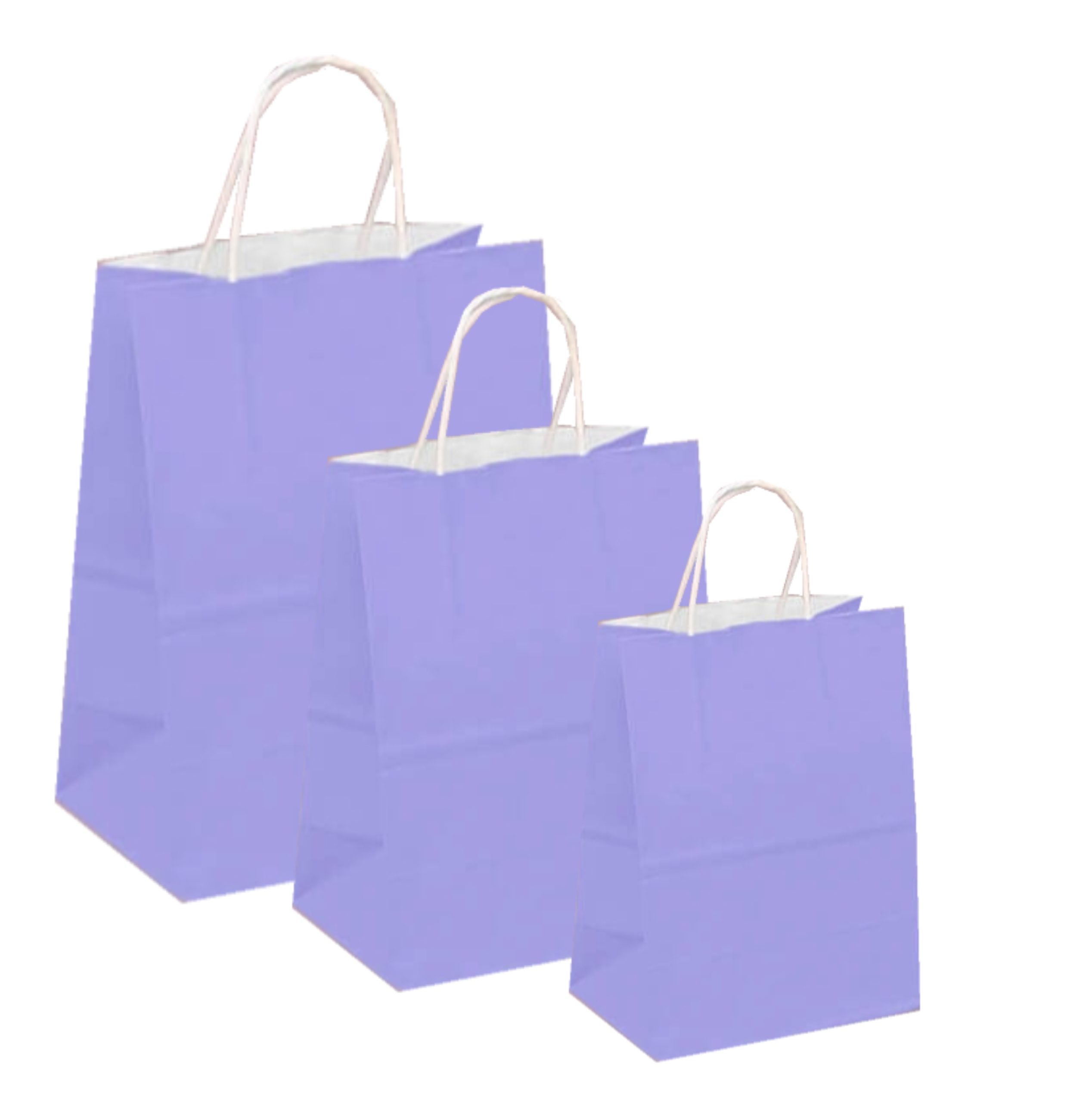 Pungi albe, colorate 100% lila - 25X14X30 - 100 BUCATA