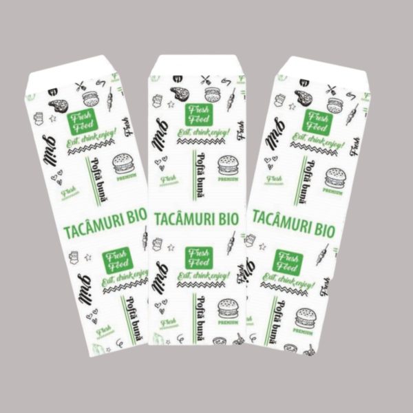 Punga tacam alba FRESH - 8x24cm - 2000 BUCATA