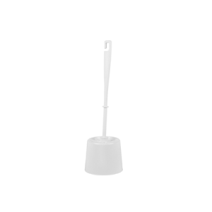 Perie pentru WC cu suport alb din plastic, Plastor