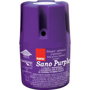 SANO Purple Odorizant solid pentru bazinul toaletei 150 g