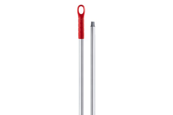 Coada / Maner 150 cm, diametru de 25 mm, rosu, pentru maturi, raclete si perii IGEAX, din aluminiu, pentru industria alimentara, certificata FDA