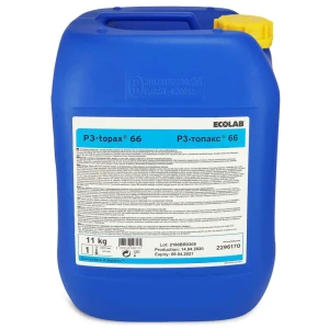 Detergent dezinfectant cu clor, pentru suprafete si echipamente din industria alimentara, TOPAX 66, 11kg, Ecolab
