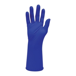 Manusa nitril HandSafe GN830 Indigo, lungime 29 cm, nepudrata, rezistenta chimic (tip C), certificari EN ISO 374-1 si 374-5, potrivita pentru utilizare medicala si alimentara