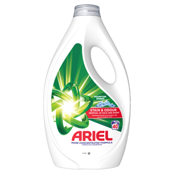 Detergent rufe Ariel Mountain Spring, 1.8 litri