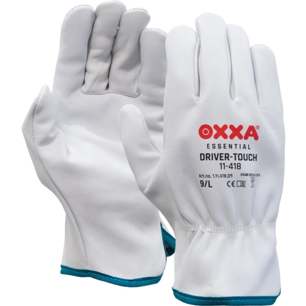 Manusi de protectie OXXA Driver-Touch 11-418, natural, 7-11, din piele naturala, captusite, cu manseta elastica