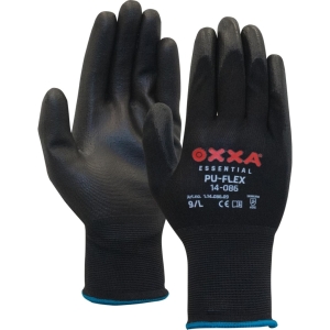 Manusi de protectie OXXA PU-Flex 14-086, negru, 6-11, din nylon, cu manseta elastica, cu aderenta ridicata
