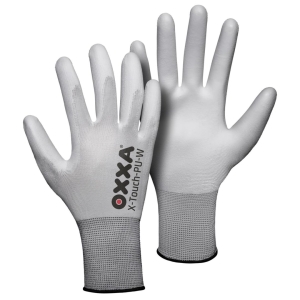 Manusi de protectie OXXA X-Touch-PU-W 51-115, alb, 7-11, din nylon, cu manseta elastica
