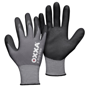 Manusi de protectie OXXA X-Pro-Flex 51-290, negru/gri, 7-11, din nylon, cu manseta elastica, cu aderenta ridicata