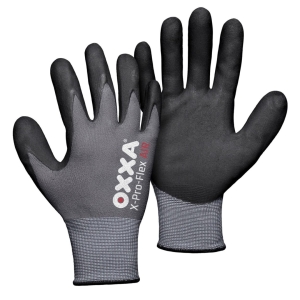 Manusi de protectie OXXA X-Pro-Flex AIR 51-292,blk/gri,7-11, din nylon, cu manseta elastica, cu aderenta ridicata