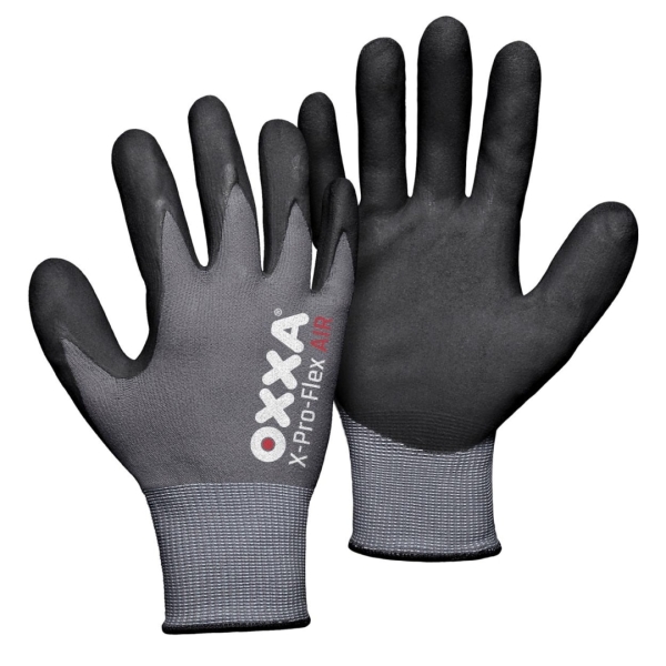 Manusi de protectie OXXA X-Pro-Flex AIR 51-292,blk/gri,7-11, din nylon, cu manseta elastica, cu aderenta ridicata