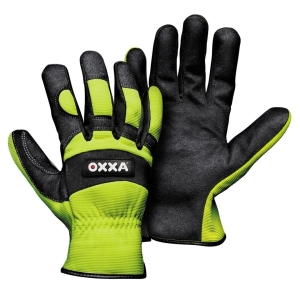 Manusi de protectie OXXA X-Mech-Thermo 51-615 blk/yell, 8-11, din piele naturala, captusite, cu manseta elastica