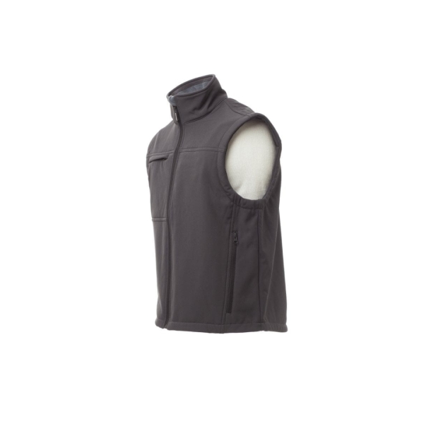 Vesta softshell Payper Bering pentru Barbati, 93% polyester + 7% Elastan Soft shell, Toamna-Iarna, 330 g/m2