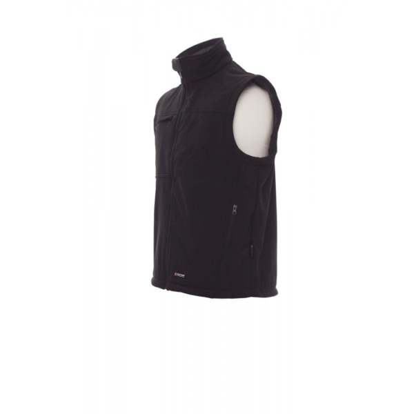 Vesta softshell Payper Bering pentru Barbati, 93% polyester + 7% Elastan Soft shell, Toamna-Iarna, 330 g/m2