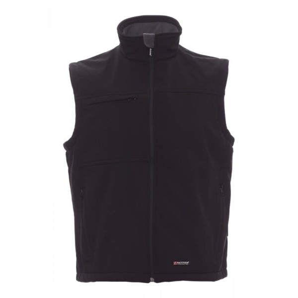 Vesta softshell Payper Bering pentru Barbati, 93% polyester + 7% Elastan Soft shell, Toamna-Iarna, 330 g/m2