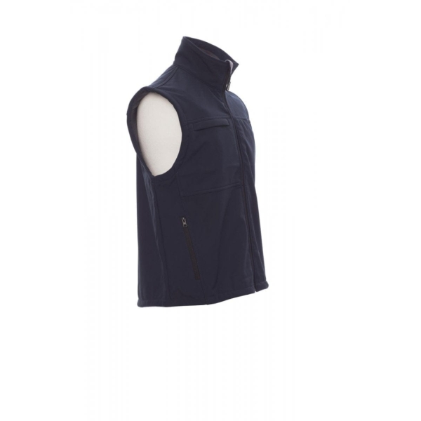 Vesta softshell Payper Bering pentru Barbati, 93% polyester + 7% Elastan Soft shell, Toamna-Iarna, 330 g/m2