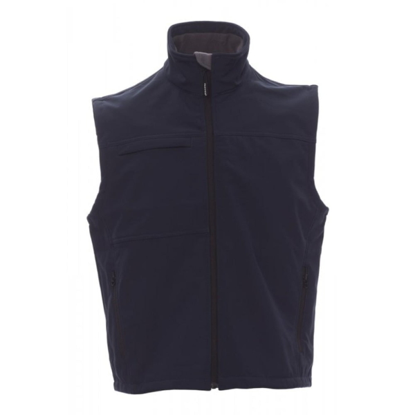 Vesta softshell Payper Bering pentru Barbati, 93% polyester + 7% Elastan Soft shell, Toamna-Iarna, 330 g/m2