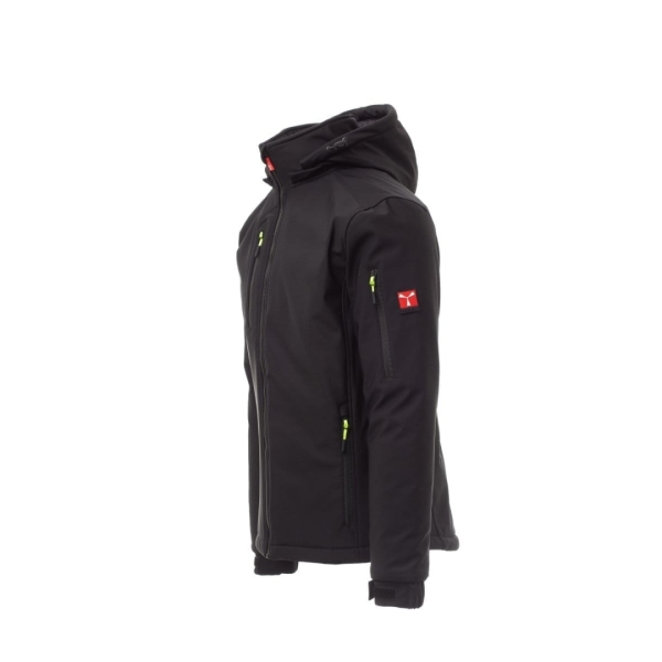 Jacheta softshell de iarna barbati din 78% naylon + 22% elastan, 320 g/m2