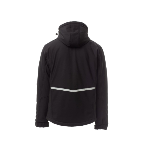 Jacheta softshell de iarna barbati din 78% naylon + 22% elastan, 320 g/m2