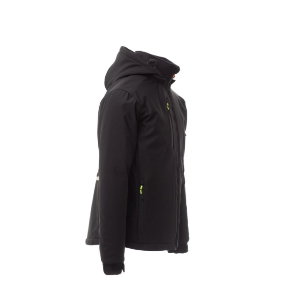 Jacheta softshell de iarna barbati din 78% naylon + 22% elastan, 320 g/m2