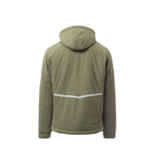Jacheta softshell de iarna barbati din 78% naylon + 22% elastan, 320 g/m2