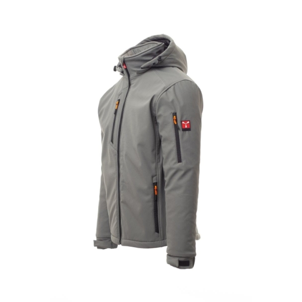 Jacheta softshell de iarna barbati din 78% naylon + 22% elastan, 320 g/m2