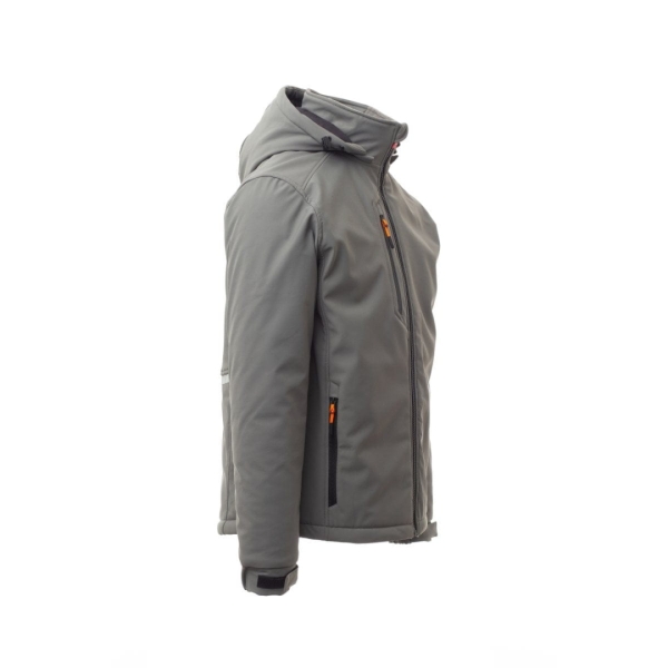 Jacheta softshell de iarna barbati din 78% naylon + 22% elastan, 320 g/m2
