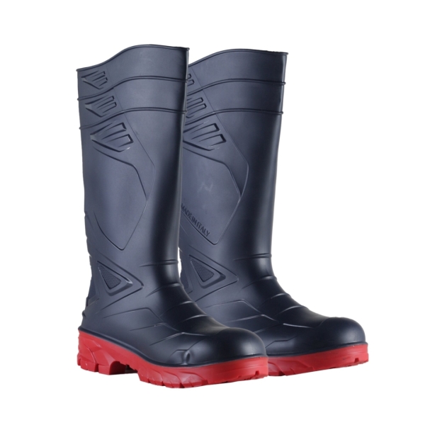 Cizma Exena PVC Devil blue red S5 SRC Poliester Injectata Slip-on Da