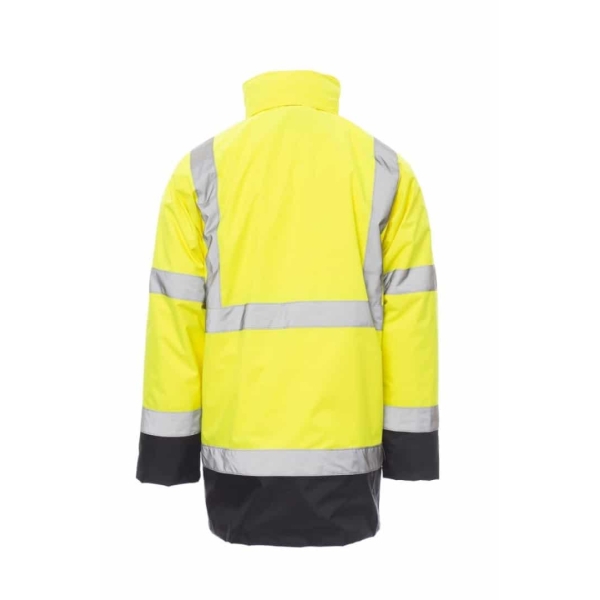 Jacheta reflectorizanta HI_VIZ 4 in 1, Paper Dockyard, culoare galben flourescent