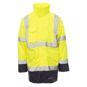 Jacheta reflectorizanta HI_VIZ 4 in 1, Paper Dockyard, culoare galben flourescent