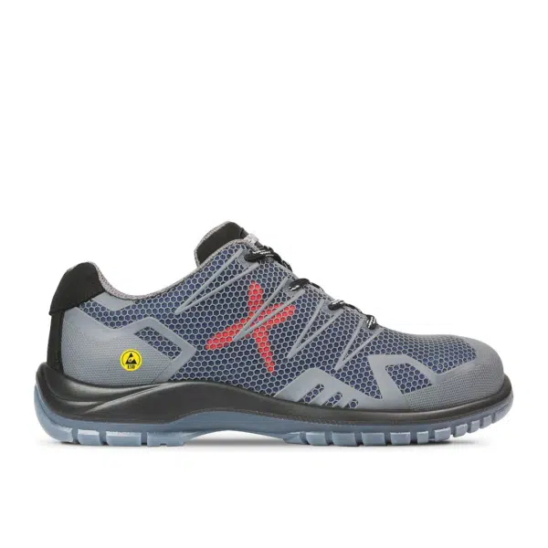 Pantofi Exena EROS GREY S1 PL FO SR ESD,Energy, PU 2D, Tip burduf - dublata cu material spongios