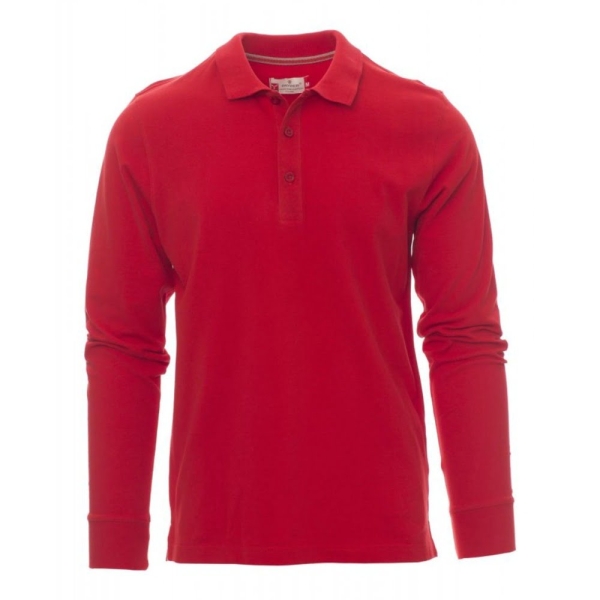 Tricou polo cu maneca lunga Payper Florence Barbati, 100% Bumbac pique, Primavara-Toamna, 210 g/m2