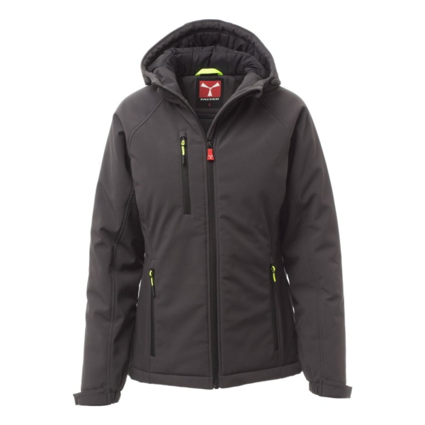 Jacheta softshell de iarna pentru Femei din Soft Shell 95% polyester + 5% elastan, 320 g/m2