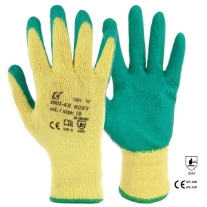 Manusi Roxy din poliester imersate in latex Rhino Safety