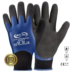 Manusi de iarna Winter Aquaguard Rhino Safety din poliacril imersate in latex