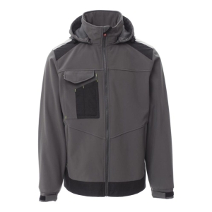 Jacheta softshell Payper Performer 2.0 Barbati, 93% polyester + 7% elastan, Toamna-Iarna, 330 g/m2