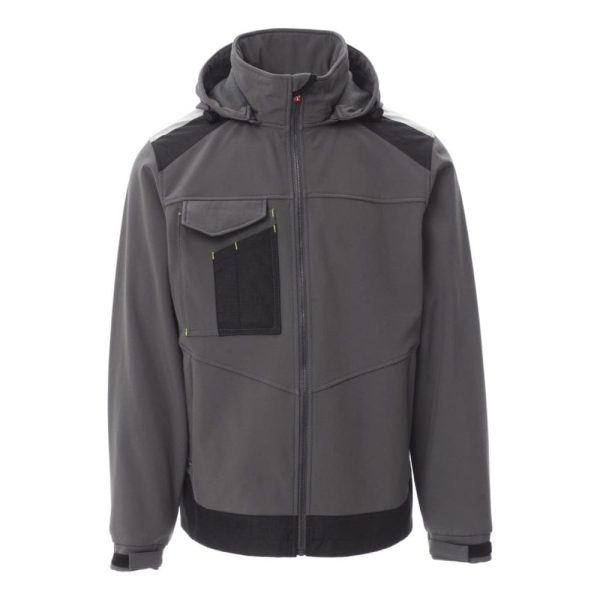 Jacheta softshell Payper Performer 2.0 Barbati, 93% polyester + 7% elastan, Toamna-Iarna, 330 g/m2