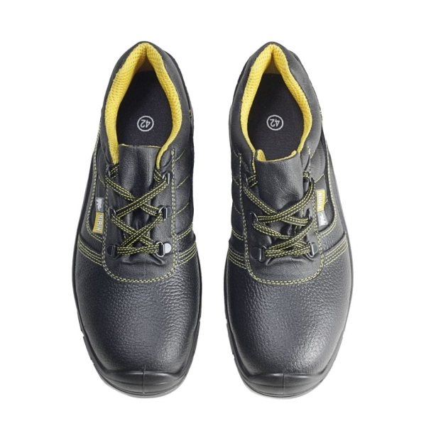 Pantofi Sirin Goru New S1 SRC -PU 1D, Tip burduf, Insiretare prin perforatii consolidate cu capse metalice