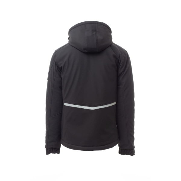 Jacheta softshell de iarna Payper Stream Pad pentru Barbati, 100% Soft-Shell 78% nylon + 22% elastane, 330 g/m2