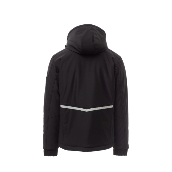 Jacheta softshell de iarna Payper Stream Pad pentru Barbati, 100% Soft-Shell 78% nylon + 22% elastane, 330 g/m2