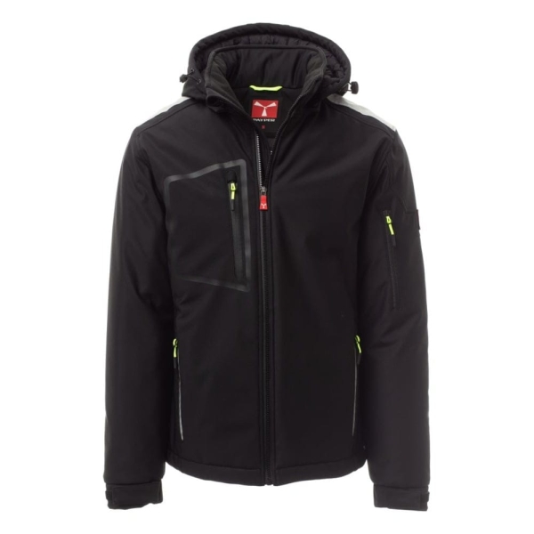 Jacheta softshell de iarna Payper Stream Pad pentru Barbati, 100% Soft-Shell 78% nylon + 22% elastane, 330 g/m2