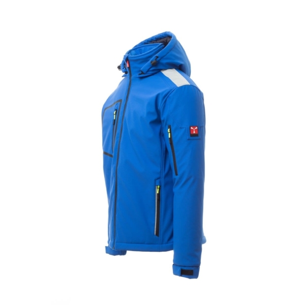 Jacheta softshell de iarna Payper Stream Pad pentru Barbati, 100% Soft-Shell 78% nylon + 22% elastane, 330 g/m2