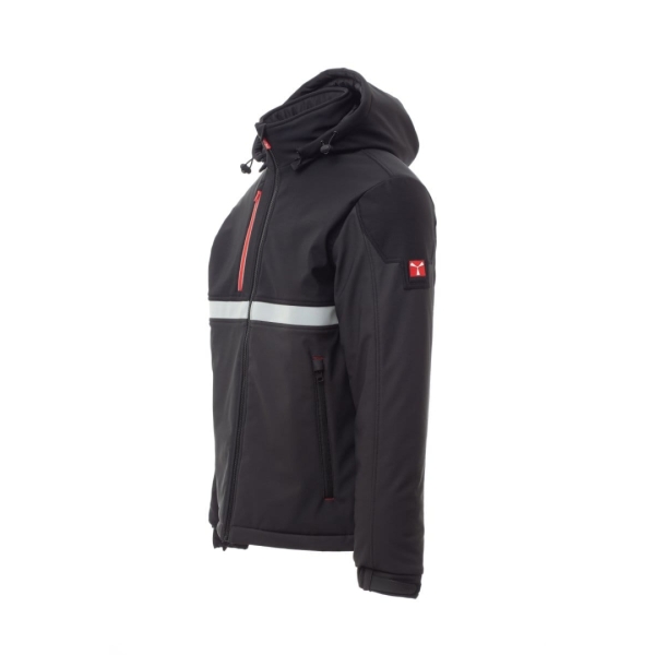 Jacheta softshell de iarna barbati din 78% Nylon + 22% Elastan, 330 g/m2