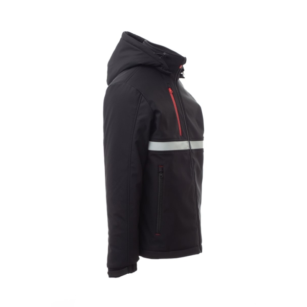 Jacheta softshell de iarna barbati din 78% Nylon + 22% Elastan, 330 g/m2