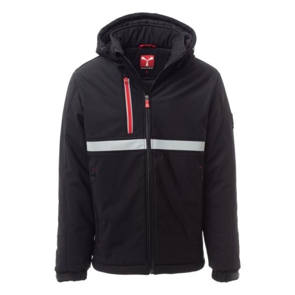 Jacheta softshell de iarna barbati din 78% Nylon + 22% Elastan, 330 g/m2
