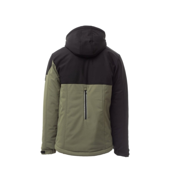 Jacheta softshell de iarna barbati din 78% Nylon + 22% Elastan, 330 g/m2